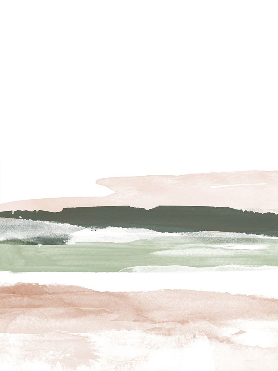Pink Blush Landscape No 2 Poster Print by Brandon Wong # W1107D